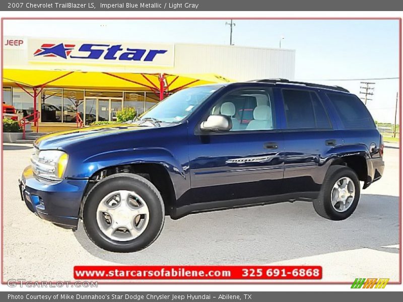 Imperial Blue Metallic / Light Gray 2007 Chevrolet TrailBlazer LS