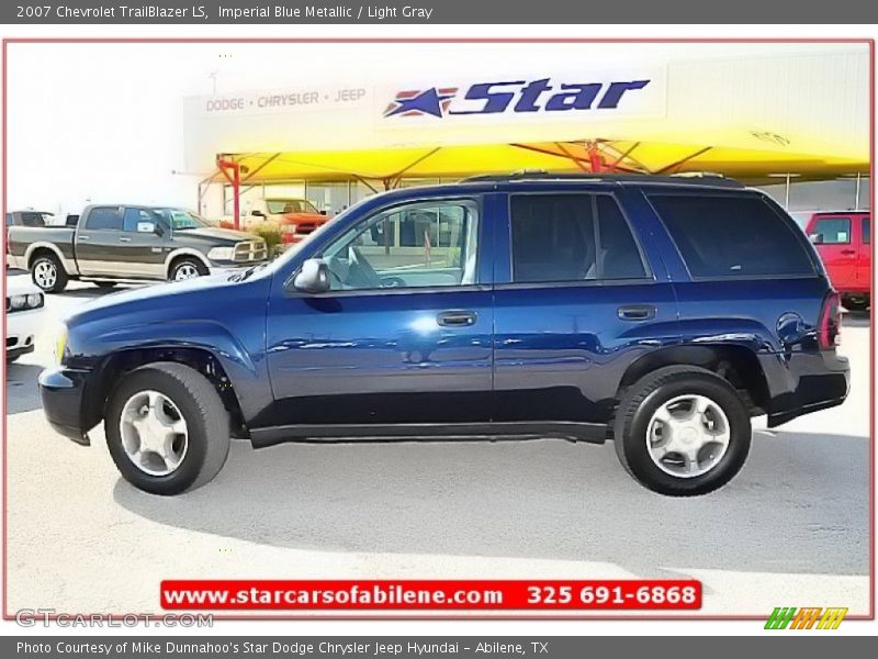 Imperial Blue Metallic / Light Gray 2007 Chevrolet TrailBlazer LS