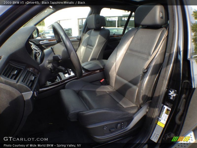Black Sapphire Metallic / Black 2009 BMW X5 xDrive48i