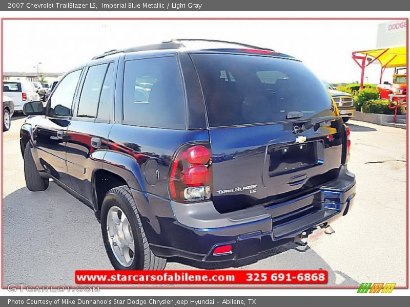Imperial Blue Metallic / Light Gray 2007 Chevrolet TrailBlazer LS