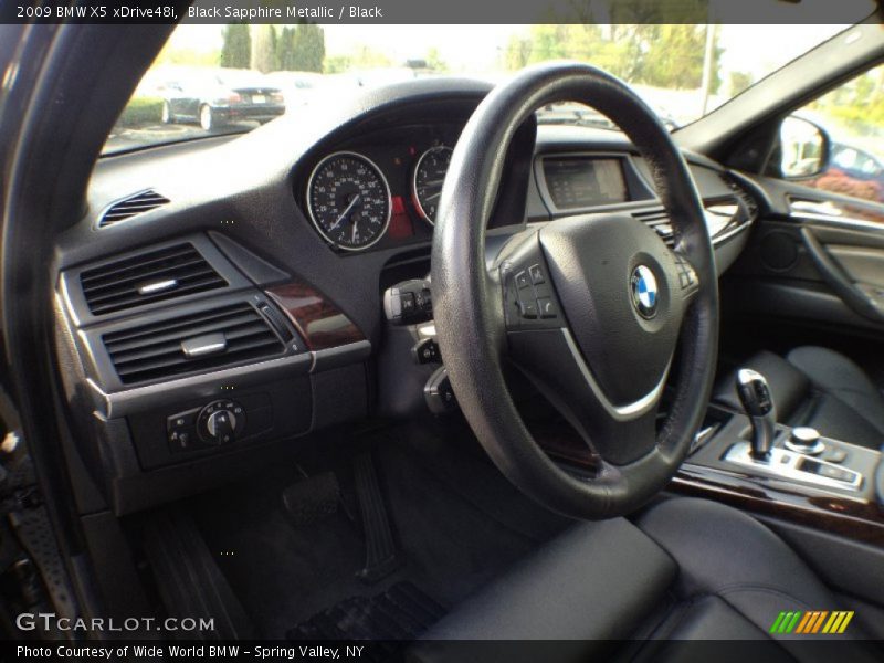 Black Sapphire Metallic / Black 2009 BMW X5 xDrive48i