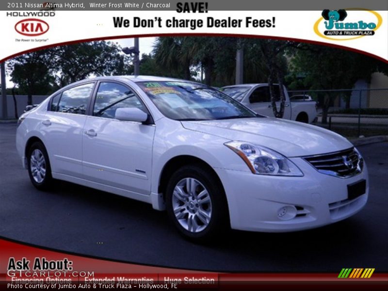 Winter Frost White / Charcoal 2011 Nissan Altima Hybrid