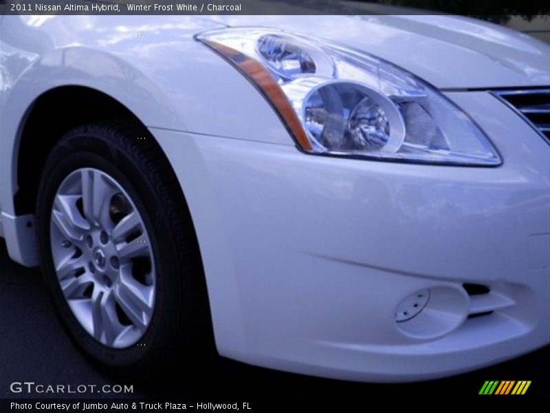 Winter Frost White / Charcoal 2011 Nissan Altima Hybrid