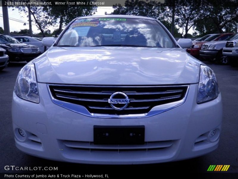 Winter Frost White / Charcoal 2011 Nissan Altima Hybrid