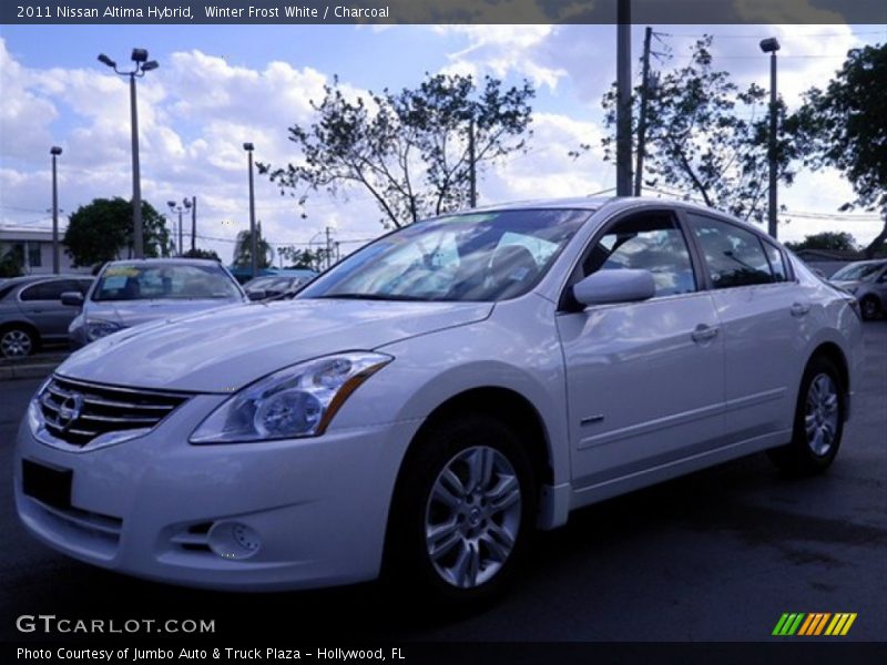 Winter Frost White / Charcoal 2011 Nissan Altima Hybrid