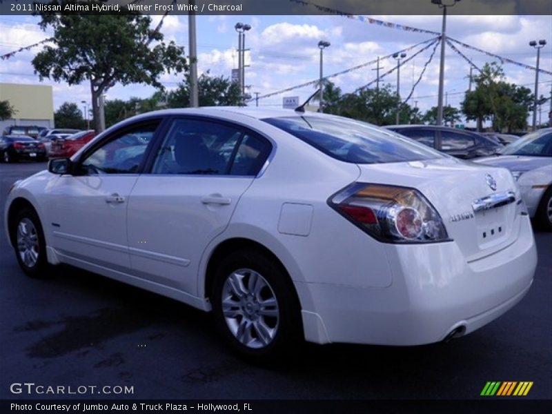 Winter Frost White / Charcoal 2011 Nissan Altima Hybrid