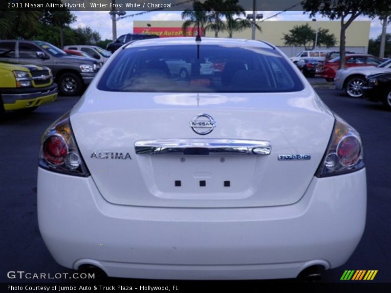 Winter Frost White / Charcoal 2011 Nissan Altima Hybrid