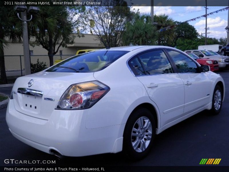 Winter Frost White / Charcoal 2011 Nissan Altima Hybrid