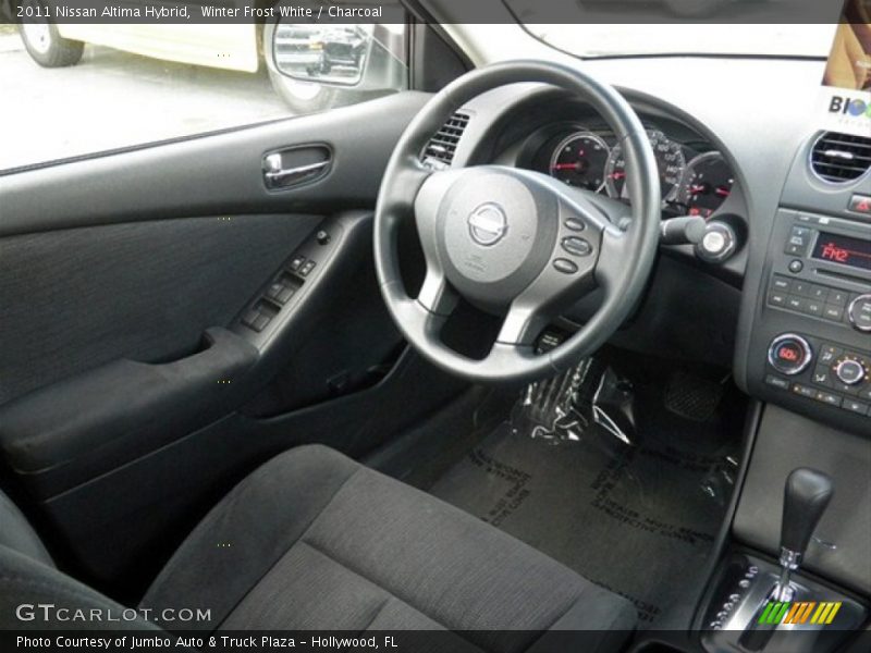 Winter Frost White / Charcoal 2011 Nissan Altima Hybrid