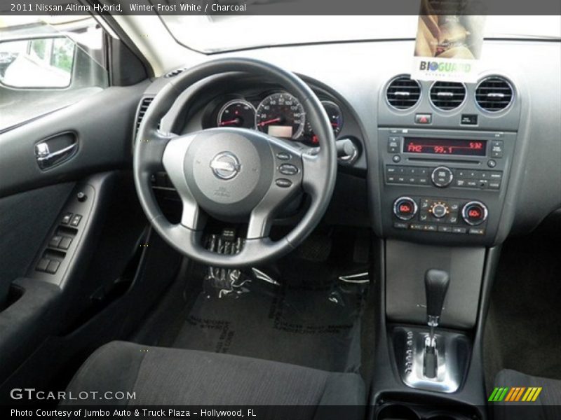 Winter Frost White / Charcoal 2011 Nissan Altima Hybrid