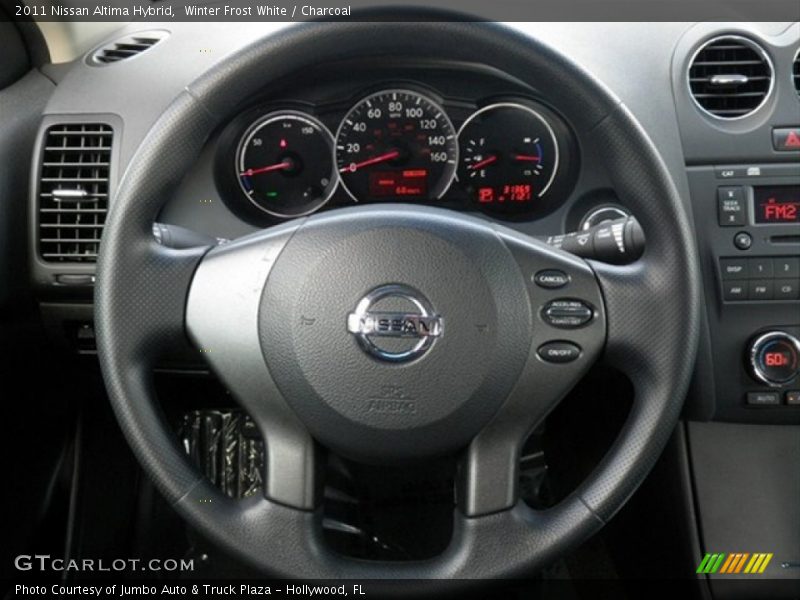 Winter Frost White / Charcoal 2011 Nissan Altima Hybrid