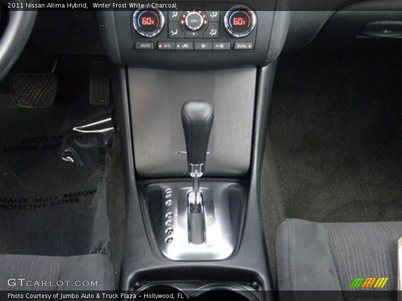 Winter Frost White / Charcoal 2011 Nissan Altima Hybrid