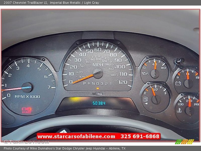 Imperial Blue Metallic / Light Gray 2007 Chevrolet TrailBlazer LS