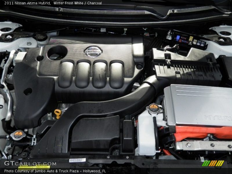 Winter Frost White / Charcoal 2011 Nissan Altima Hybrid