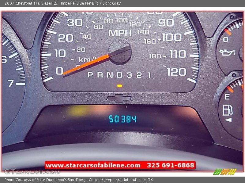 Imperial Blue Metallic / Light Gray 2007 Chevrolet TrailBlazer LS