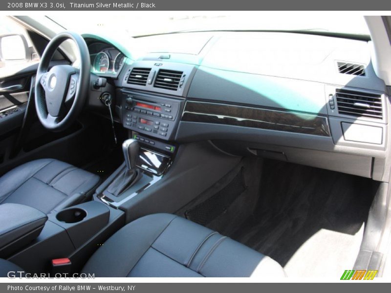 Titanium Silver Metallic / Black 2008 BMW X3 3.0si