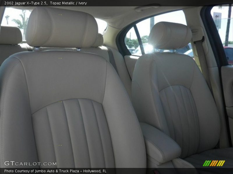 Topaz Metallic / Ivory 2002 Jaguar X-Type 2.5