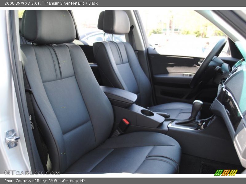 Titanium Silver Metallic / Black 2008 BMW X3 3.0si