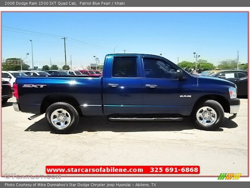 Patriot Blue Pearl / Khaki 2008 Dodge Ram 1500 SXT Quad Cab