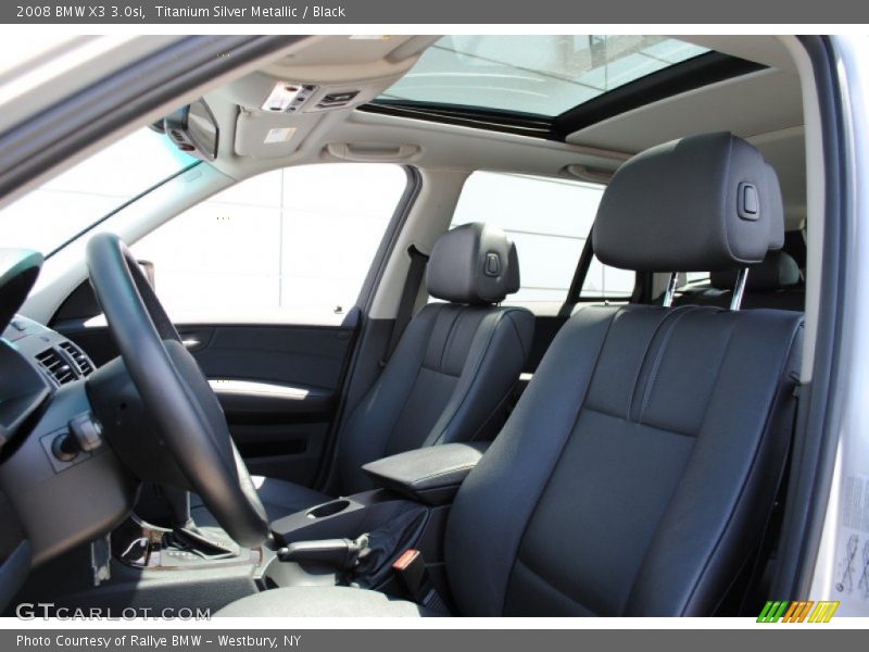 Titanium Silver Metallic / Black 2008 BMW X3 3.0si