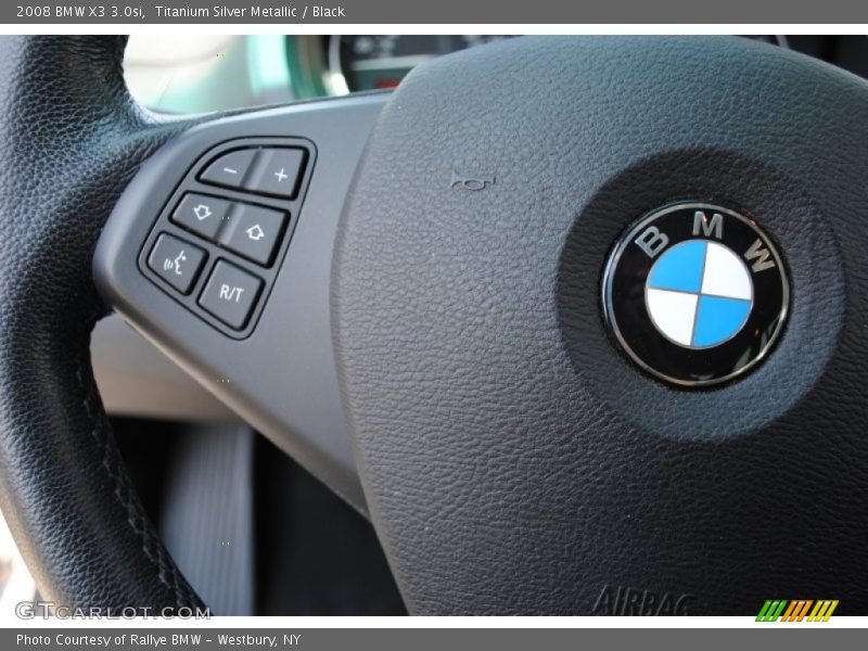Titanium Silver Metallic / Black 2008 BMW X3 3.0si