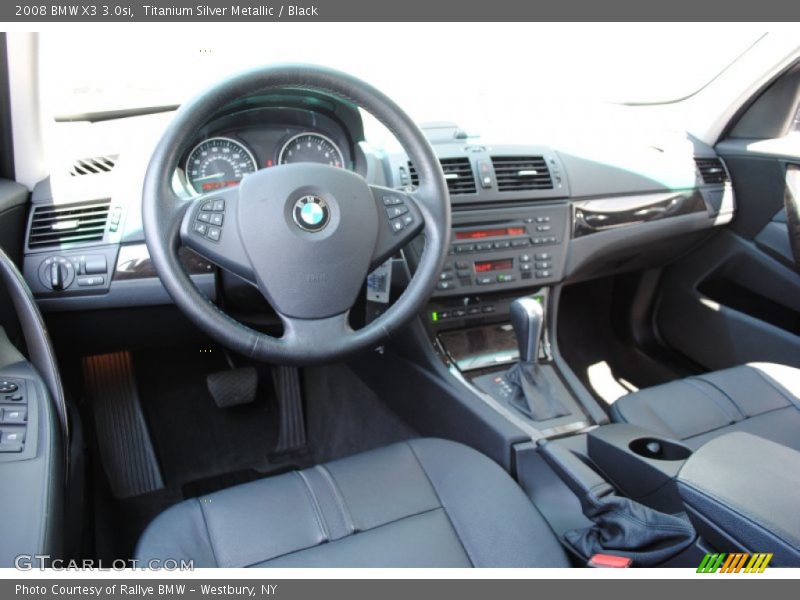 Titanium Silver Metallic / Black 2008 BMW X3 3.0si