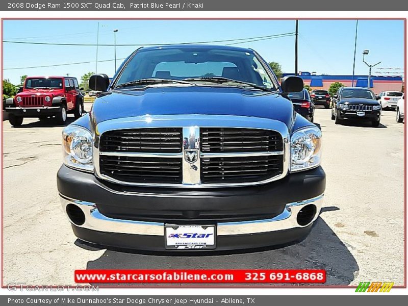 Patriot Blue Pearl / Khaki 2008 Dodge Ram 1500 SXT Quad Cab