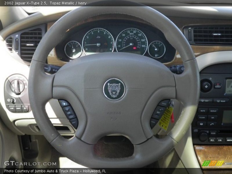 Topaz Metallic / Ivory 2002 Jaguar X-Type 2.5