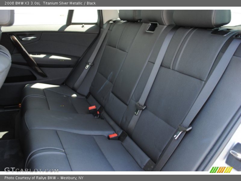 Titanium Silver Metallic / Black 2008 BMW X3 3.0si