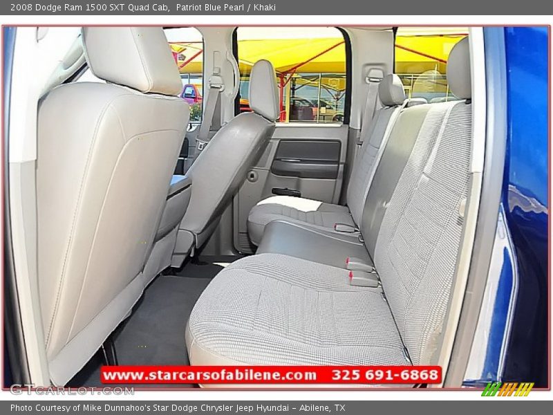 Patriot Blue Pearl / Khaki 2008 Dodge Ram 1500 SXT Quad Cab