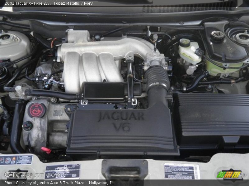 Topaz Metallic / Ivory 2002 Jaguar X-Type 2.5