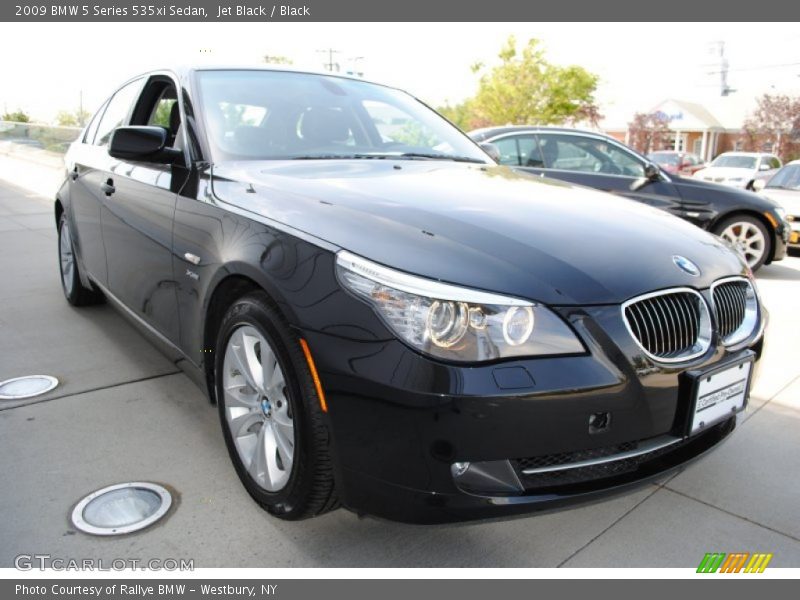 Jet Black / Black 2009 BMW 5 Series 535xi Sedan