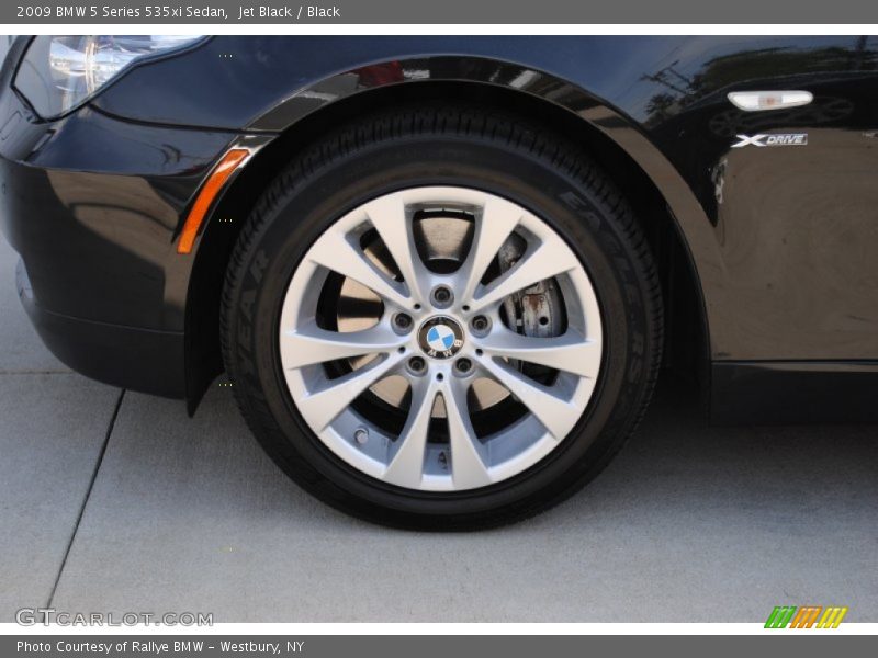 Jet Black / Black 2009 BMW 5 Series 535xi Sedan