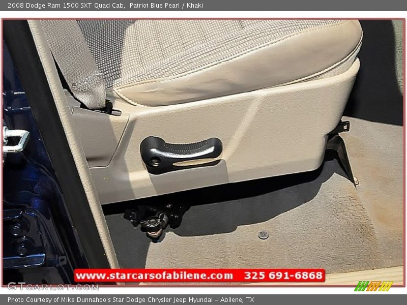 Patriot Blue Pearl / Khaki 2008 Dodge Ram 1500 SXT Quad Cab