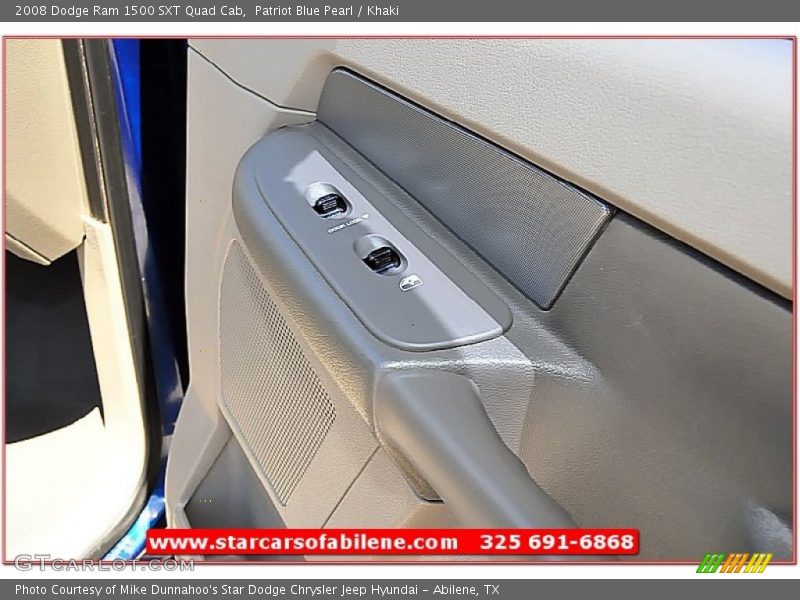 Patriot Blue Pearl / Khaki 2008 Dodge Ram 1500 SXT Quad Cab