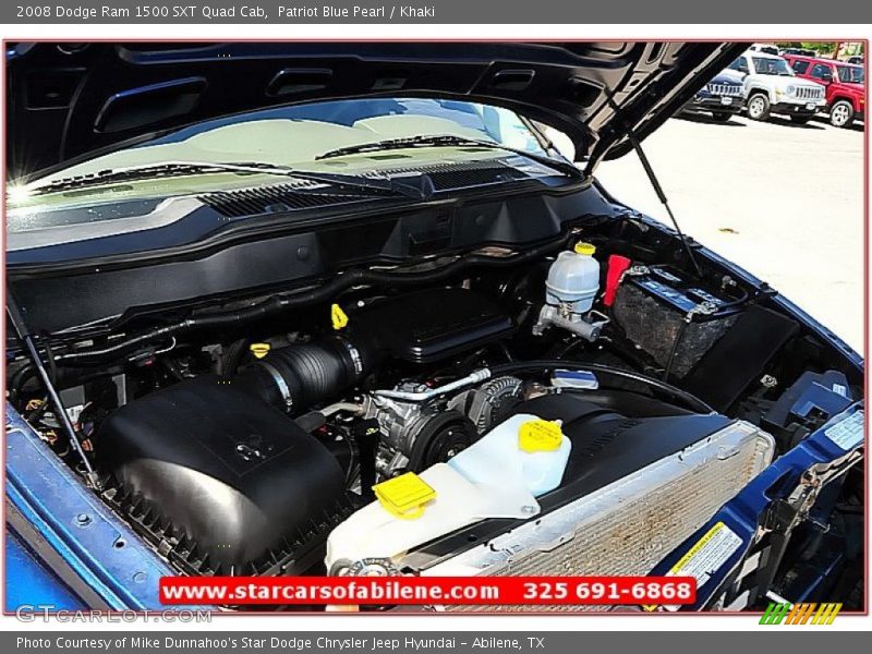 Patriot Blue Pearl / Khaki 2008 Dodge Ram 1500 SXT Quad Cab