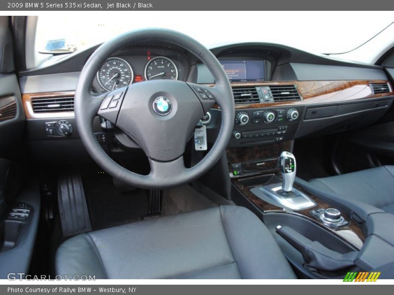 Jet Black / Black 2009 BMW 5 Series 535xi Sedan
