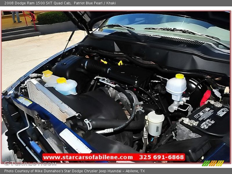 Patriot Blue Pearl / Khaki 2008 Dodge Ram 1500 SXT Quad Cab