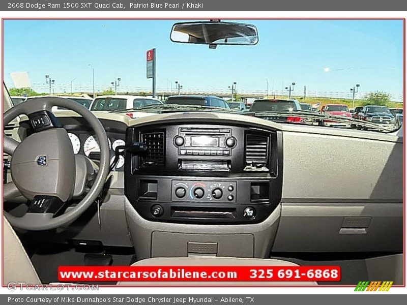 Patriot Blue Pearl / Khaki 2008 Dodge Ram 1500 SXT Quad Cab