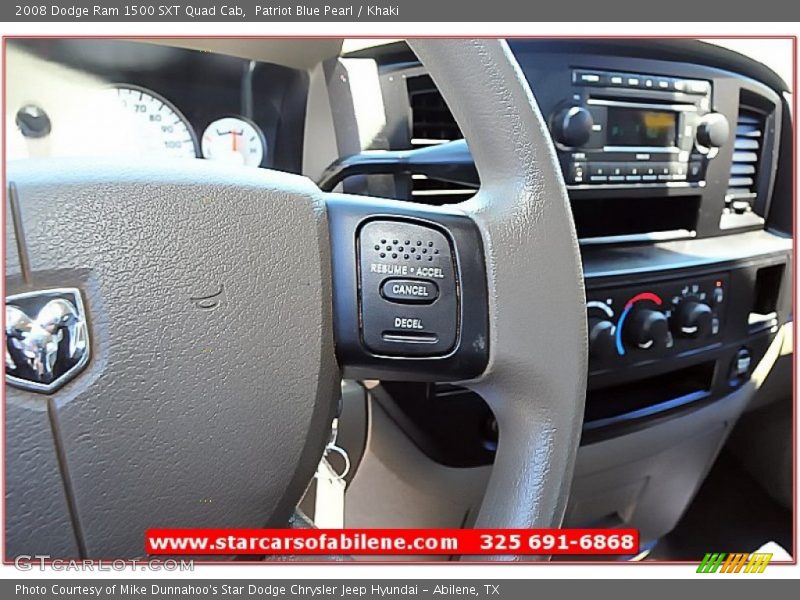 Patriot Blue Pearl / Khaki 2008 Dodge Ram 1500 SXT Quad Cab
