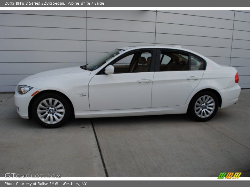 Alpine White / Beige 2009 BMW 3 Series 328xi Sedan