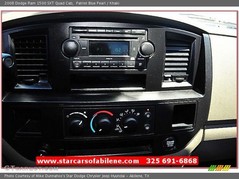 Patriot Blue Pearl / Khaki 2008 Dodge Ram 1500 SXT Quad Cab