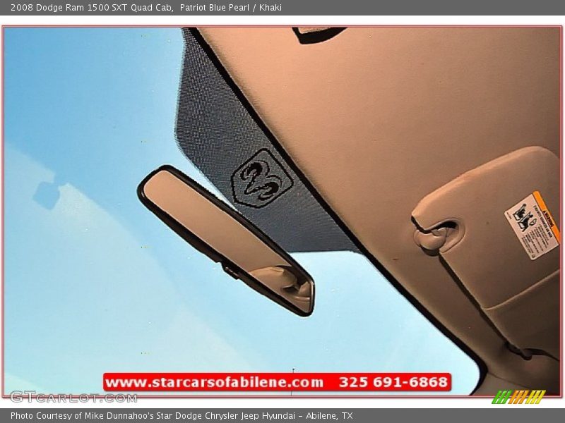 Patriot Blue Pearl / Khaki 2008 Dodge Ram 1500 SXT Quad Cab