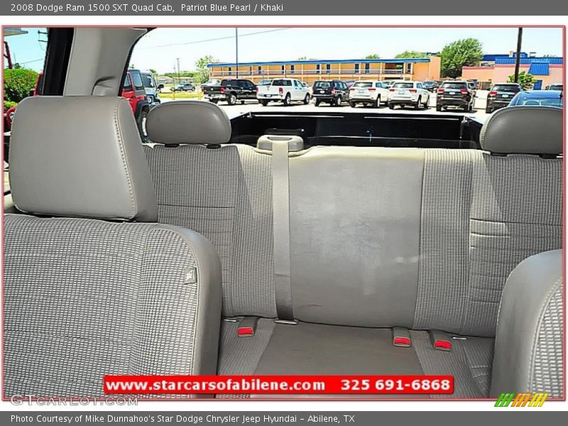 Patriot Blue Pearl / Khaki 2008 Dodge Ram 1500 SXT Quad Cab