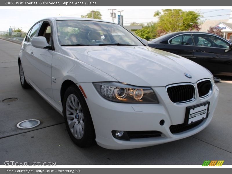 Alpine White / Beige 2009 BMW 3 Series 328xi Sedan