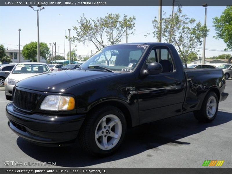 Black / Medium Graphite 1999 Ford F150 XLT Regular Cab