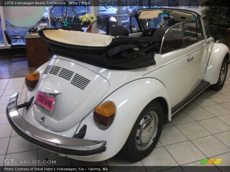 White / Black 1978 Volkswagen Beetle Convertible