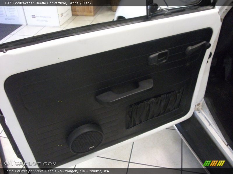 White / Black 1978 Volkswagen Beetle Convertible