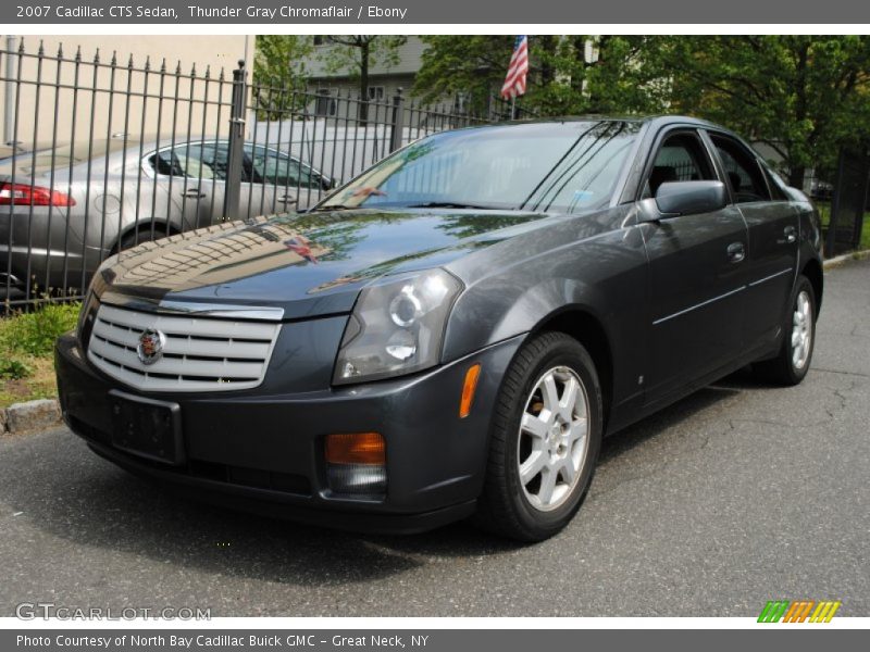 Thunder Gray Chromaflair / Ebony 2007 Cadillac CTS Sedan