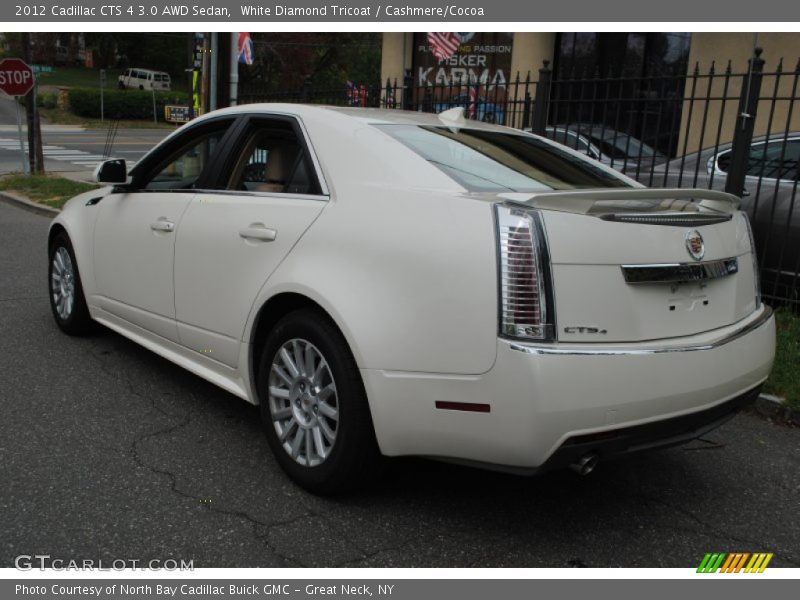 White Diamond Tricoat / Cashmere/Cocoa 2012 Cadillac CTS 4 3.0 AWD Sedan